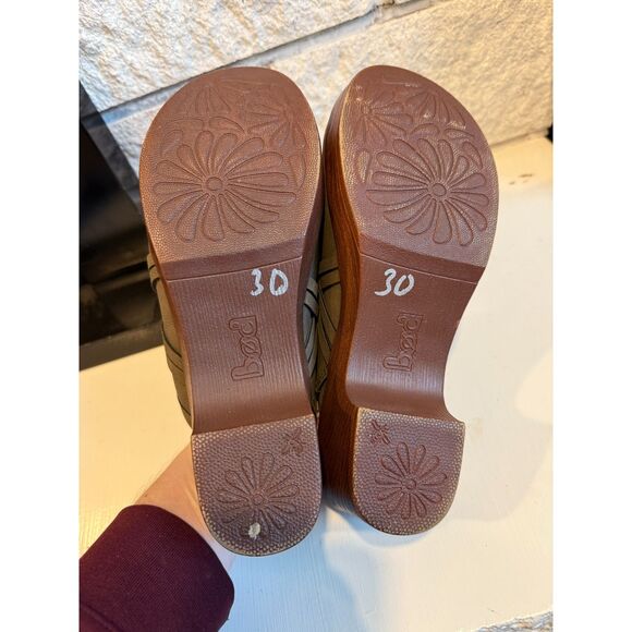 NWOT B.O.C Women’s Jorni Olive Army Green Braided Strap Heeled Clog Mules 7 - Picture 6 of 7